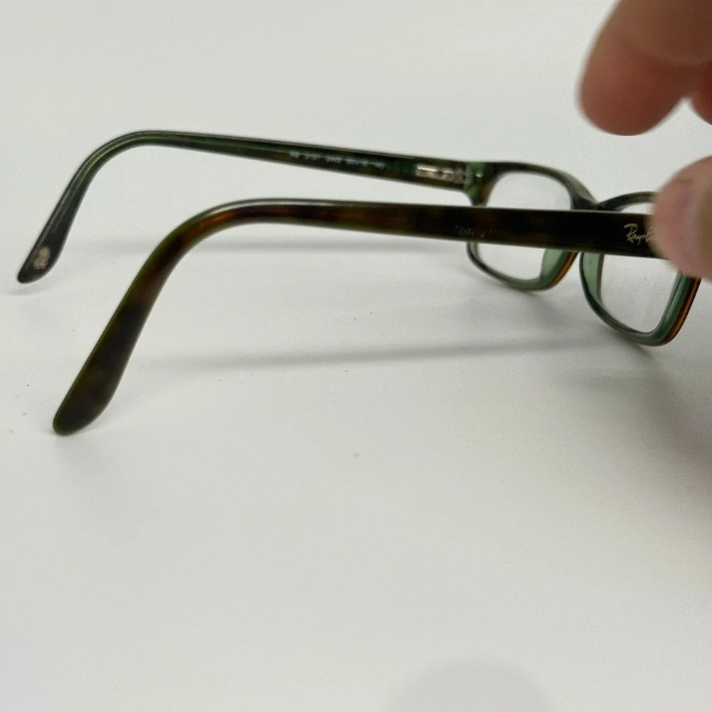 Ray Ban RB 5187 2445 Tortoise Green Eyeglasses Frames 50-16-140 Rectangular